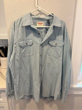 Wrangler Light Blue Denim Shirt